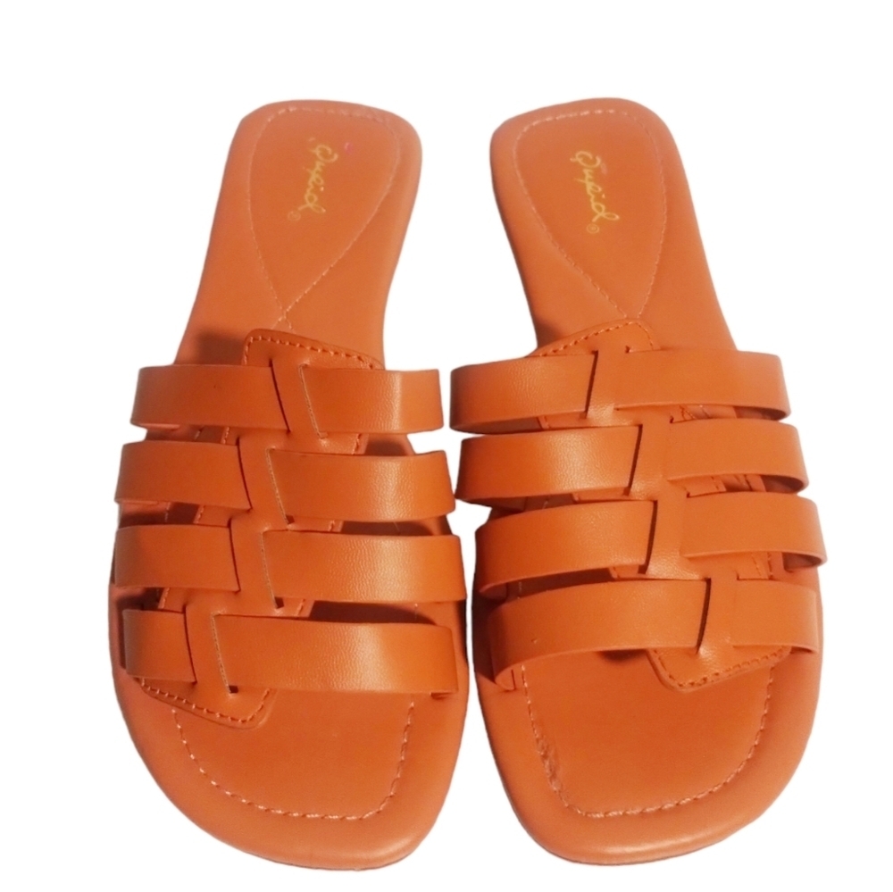 Qupid Sandals Women's size 9 Slipon Women's Casual Slipper ash Coral